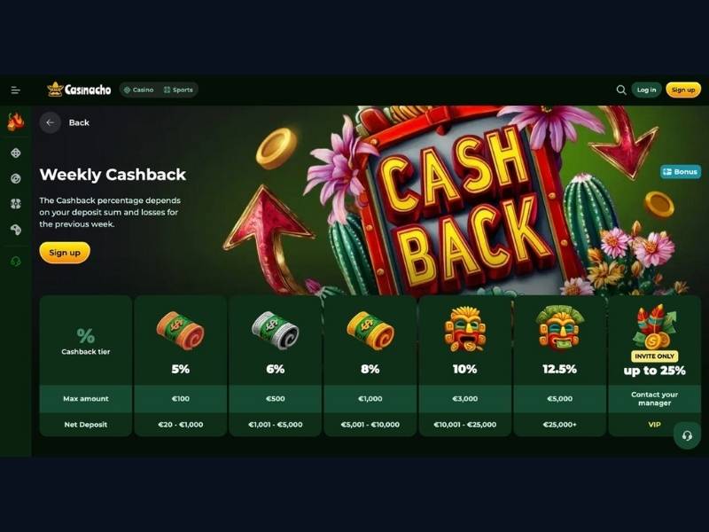 Spinola Liga and tournaments in the long-term system at Casinacho Casino Nacho Casino