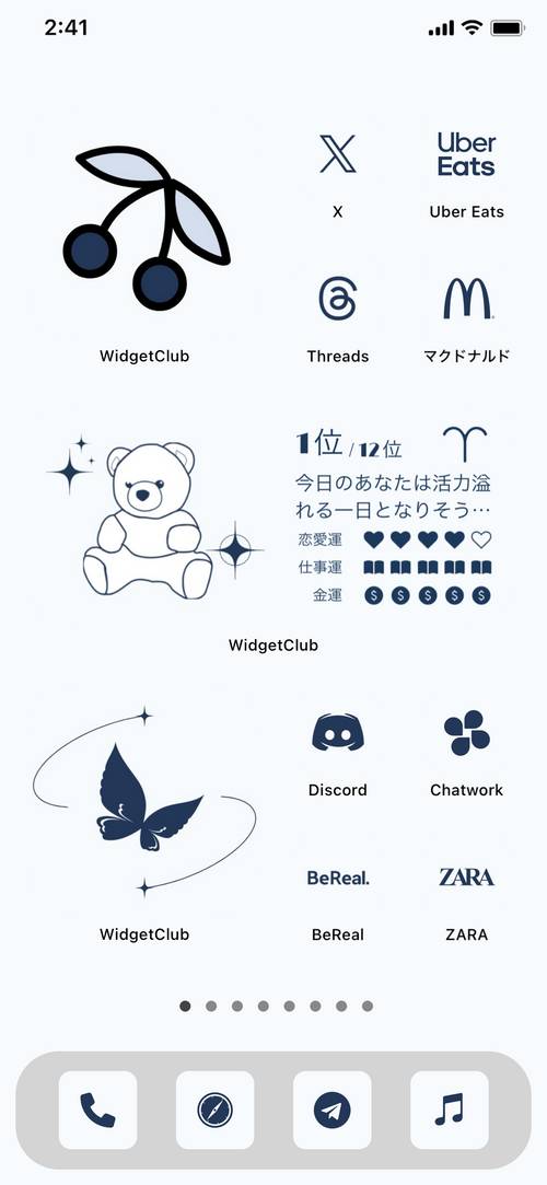 white × navy y2k theme Home Screen ideas[M2vUqsastavamYvOQvTS]