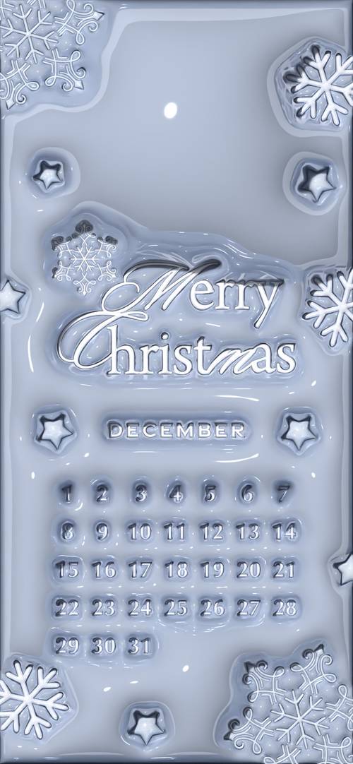 Frosty Christmas Calendar Design Wallpaper [fe07e29cfdcf49d18a6d]