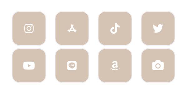 ブラウン App Icon Pack[WquOWNkL1Qd8tIJx1IOY]